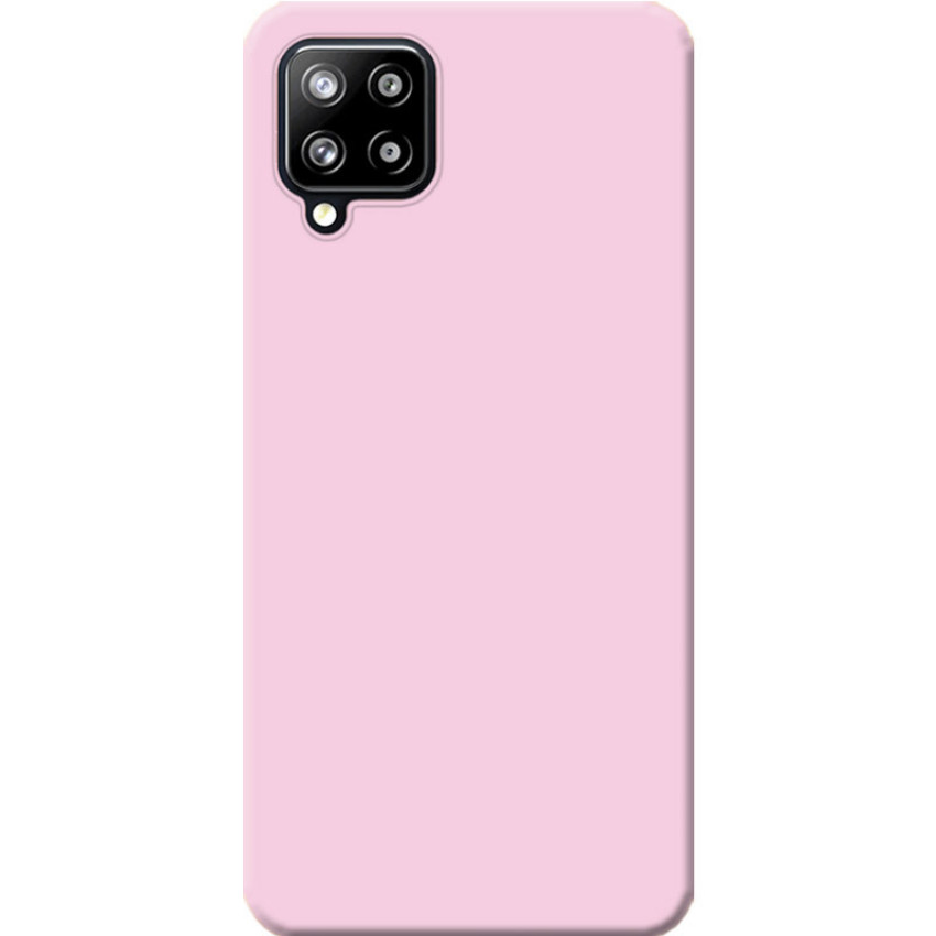 Θήκη Πλάτης Σιλικόνης Soft για Samsung Galaxy A12 - Χρώμα: Απαλό Ρόζ