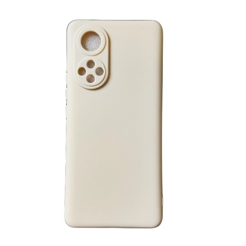 Θήκη Πλάτης Σιλικόνης Απλή για Huawei Nova 9/Honor 50 - Χρώμα: Κρέμ