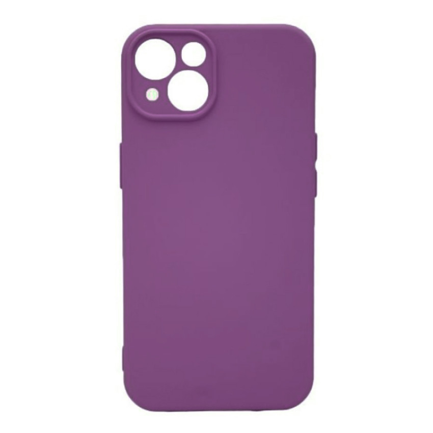 Θήκη Πλάτης Σιλικόνης Soft για Apple iPhone 14 - Χρώμα: Μώβ