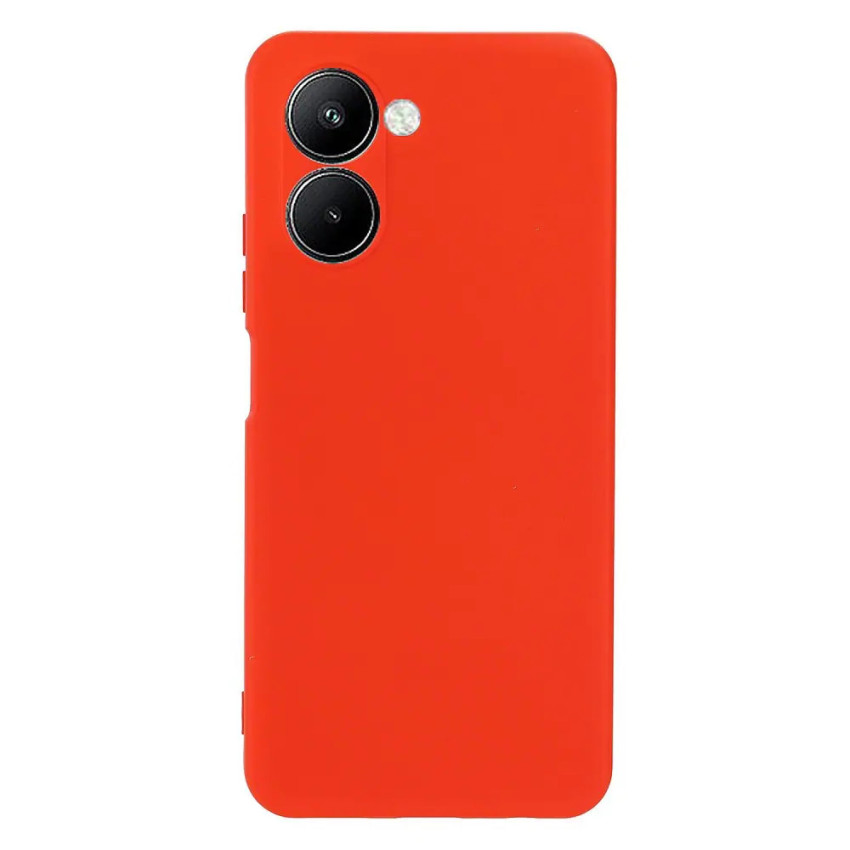 Θήκη Πλάτης Σιλικόνης Soft για Realme C33 - Χρώμα: Κόκκινο