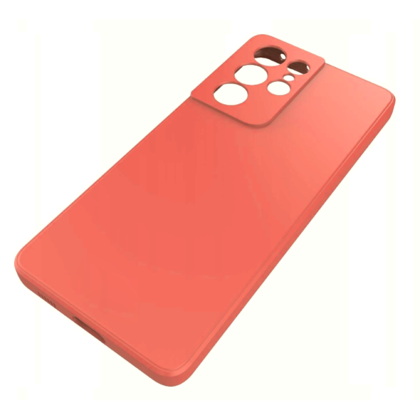 Θήκη Πλάτης Σιλικόνης Soft για Samsung Galaxy S21 Ultra - Χρώμα: Πορτοκαλί