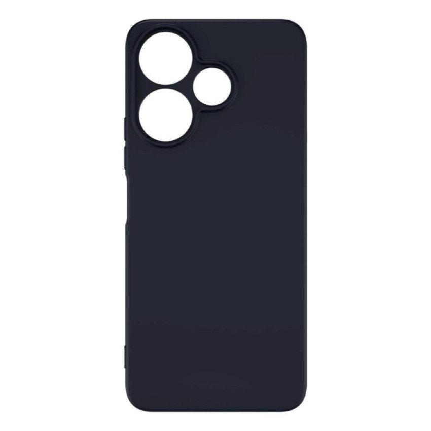 Θήκη Πλάτης Σιλικόνης Απλή για Xiaomi Redmi 13 4G / Poco M6 - Χρώμα: Μαύρο