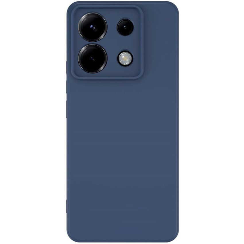Θήκη Πλάτης Σιλικόνης Soft για Xiaomi Poco X6 5G - Χρώμα: Σκούρο Μπλε