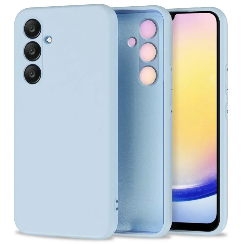 Θήκη Πλάτης Σιλικόνης Soft για Samsung Galaxy A25 - Χρώμα: Γαλάζιο