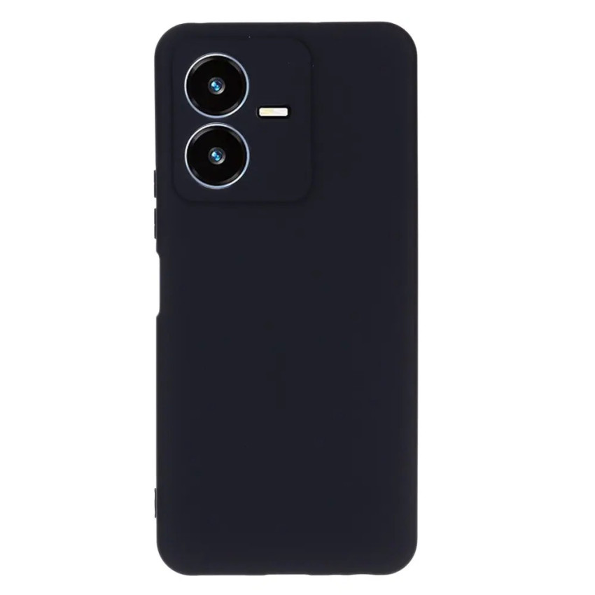 Θήκη Πλάτης Σιλικόνης Soft για Vivo Y22S - Χρώμα: Μαύρο
