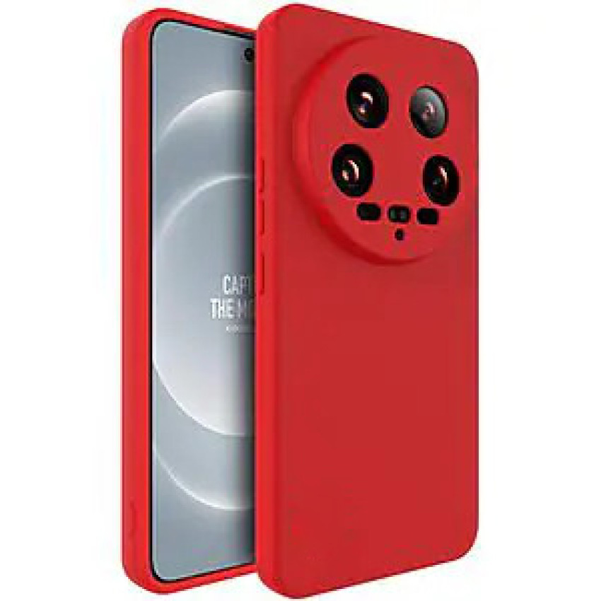 Θήκη Πλάτης Σιλικόνης Soft για Xiaomi 14 Ultra - Χρώμα: Κόκκινο