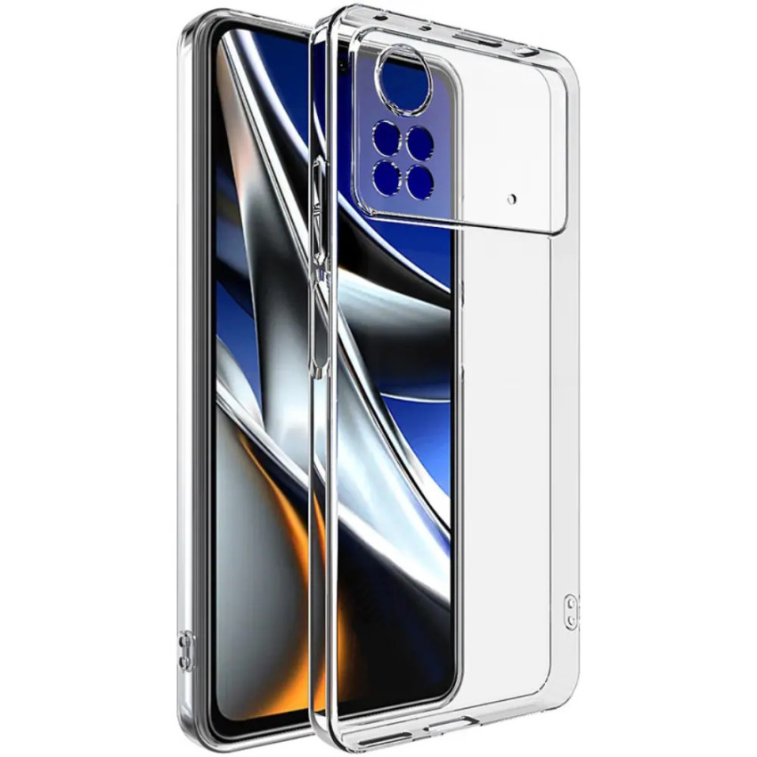 Θήκη Πλάτης Σιλικόνης Απλή για Xiaomi Poco X4 Pro 5G - Χρώμα: Διάφανο
