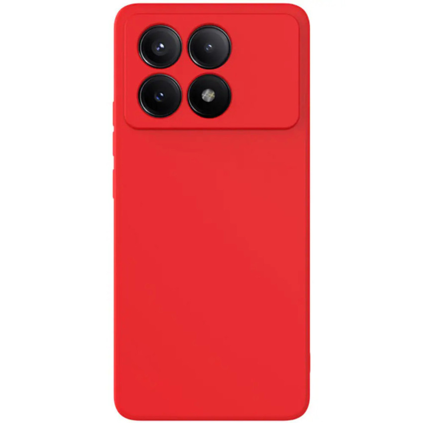 Θήκη Πλάτης Σιλικόνης Soft για Xiaomi Poco X6 - Χρώμα: Κόκκινο