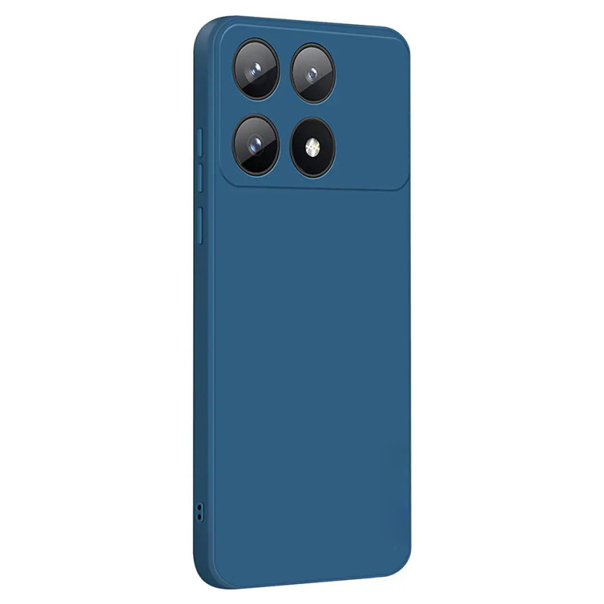 Θήκη Πλάτης Σιλικόνης Soft για Xiaomi Mi 14 - Χρώμα: Σκούρο Μπλέ