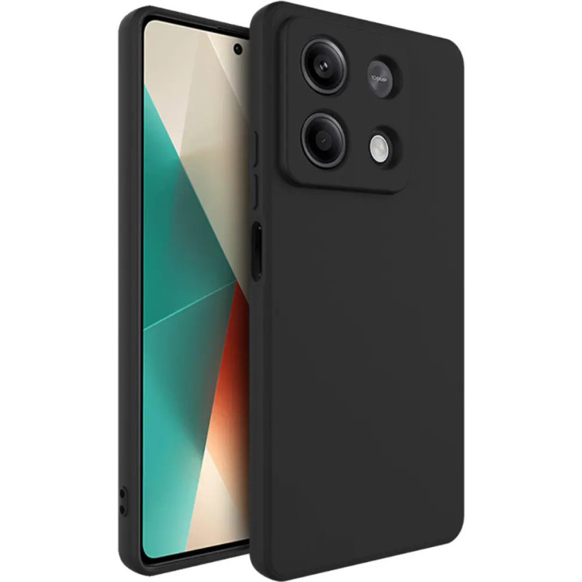 Θήκη Πλάτης Σιλικόνης Soft για Xiaomi Redmi Note 13 5G - Χρώμα: Μαύρο