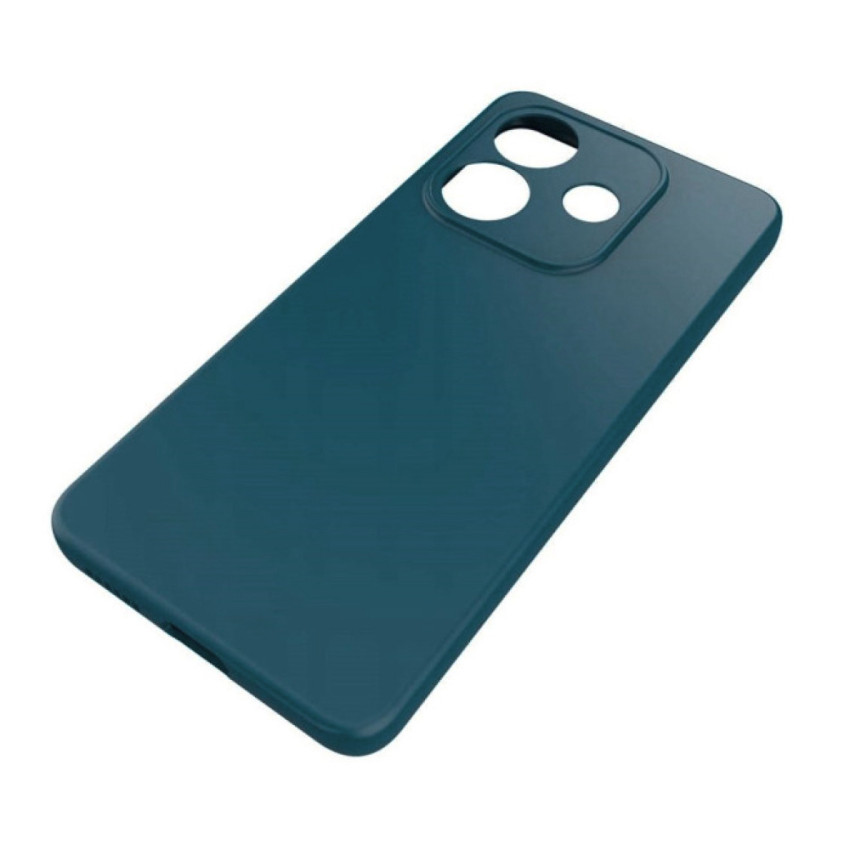 Θήκη Πλάτης Σιλικόνης Soft για Xiaomi Redmi Note 14 5G - Χρώμα: Σκούρο Μπλε
