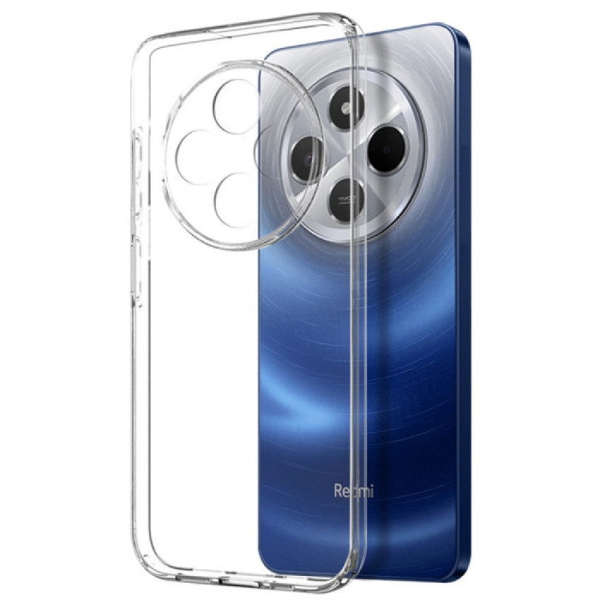 Θήκη Πλάτης Σιλικόνης Απλή για Xiaomi Redmi 14C / Poco C75 - Χρώμα: Διάφανο