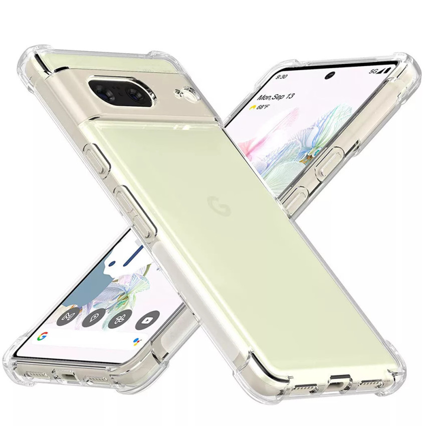 Θήκη Πλάτης Σιλικόνης AntiShock για Google Pixel 8 -  Χρώμα: Διάφανο