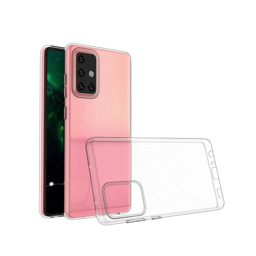 Θήκη Πλάτης Σιλικόνης Απλή για Samsung Galaxy A72 - Χρώμα: Διάφανο