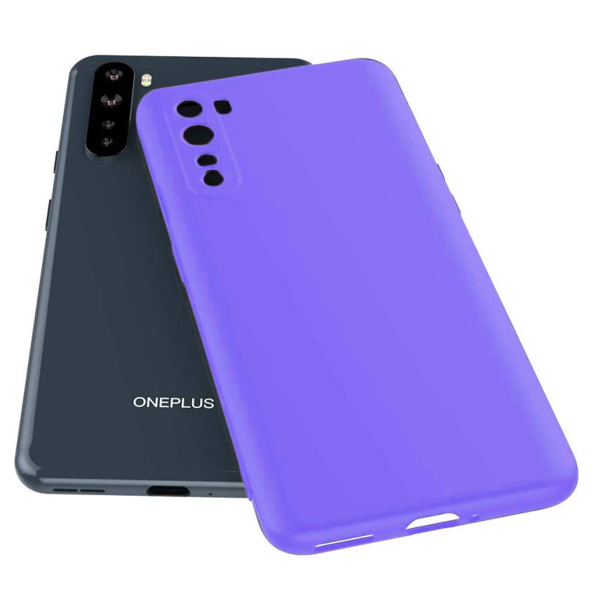 Θήκη Πλάτης Σιλικόνης Soft για Oneplus Nord 5G - Χρώμα: Λιλά