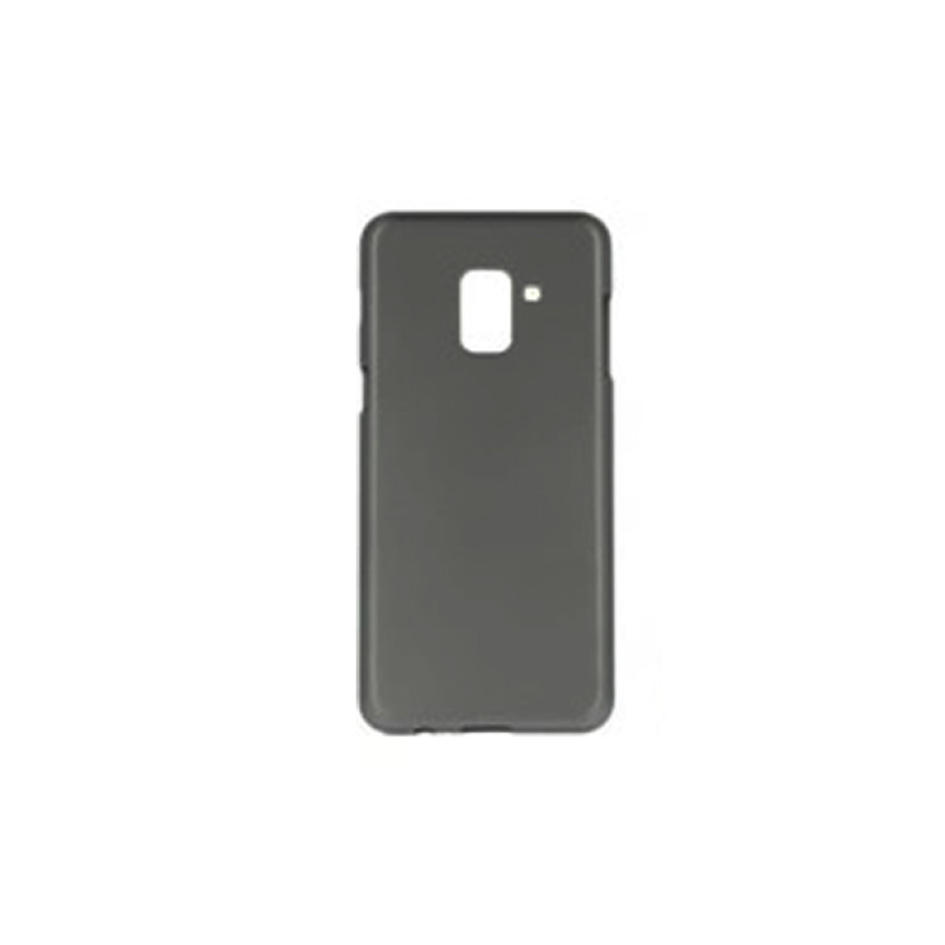 Θήκη Πλάτης Σιλικόνης Απλή για Samsung Galaxy A6 Plus - Χρώμα: Smokey Grey 