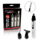 Geemy GM-3107 Trimmer Επαναφορτιζόμενη Μηχανή Ανδρική Προσώπου Μύτης Φρυδιών & Αυτιών - Χρώμα: Μαύρο / Ασημί