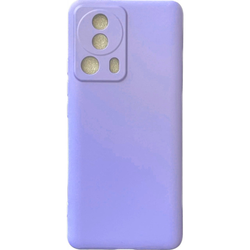 Θήκη Πλάτης Σιλικόνης Απλή για Xiaomi 13 Lite - Χρώμα: Λιλά