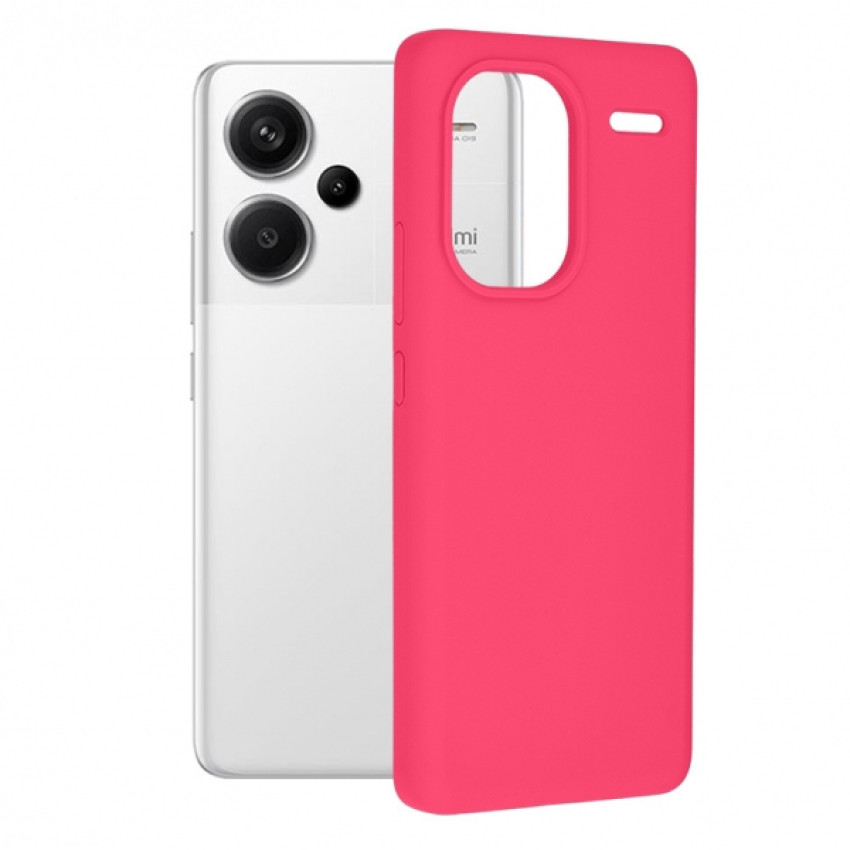Θήκη Πλάτης Σιλικόνης Soft για Xiaomi Redmi Note 13 Pro Plus 5G - Χρώμα: Φούξια