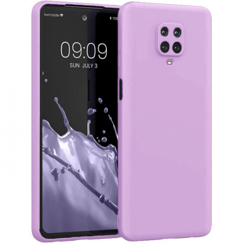 Θήκη Πλάτης Σιλικόνης Soft για Xiaomi Redmi Note 9 Pro/Note 9S - Χρώμα: Λιλά