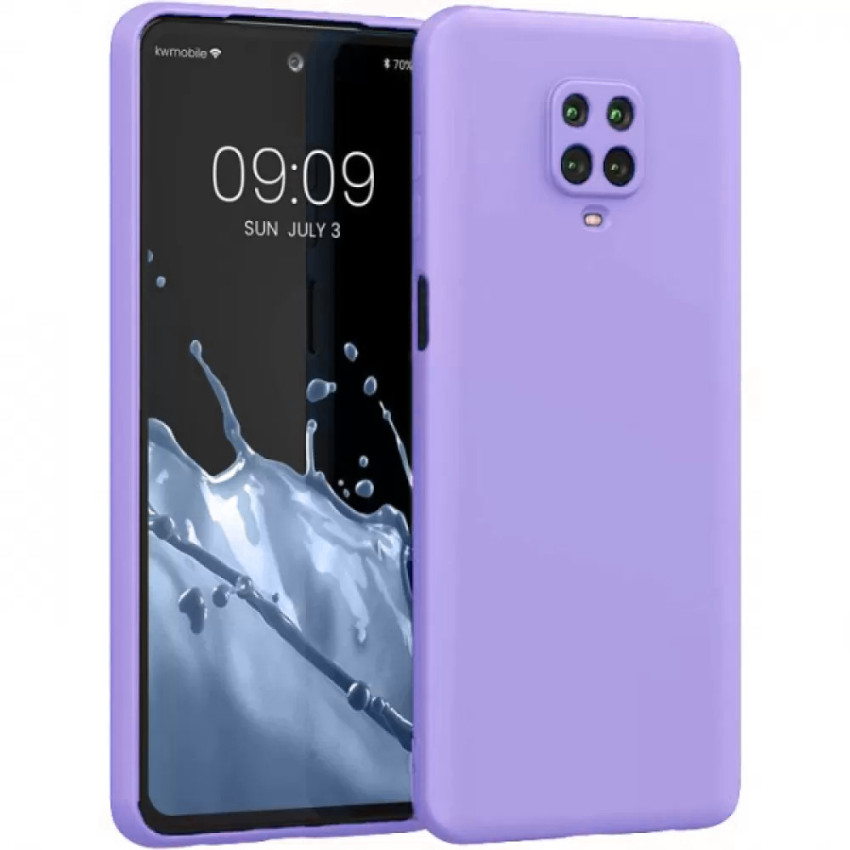 Θήκη Πλάτης Σιλικόνης Απλή για Xiaomi Redmi Note 9 Pro/Note 9S - Χρώμα: Λιλά