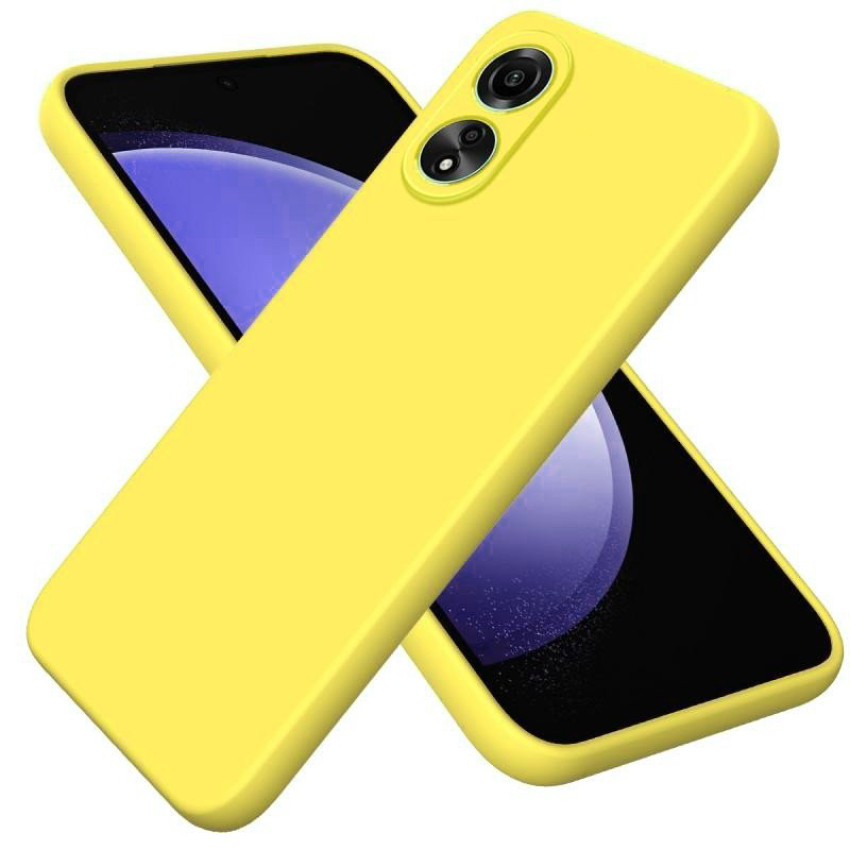 Θήκη Πλάτης Σιλικόνης Soft για Oppo Reno8T 4G - Χρώμα: Κίτρινο