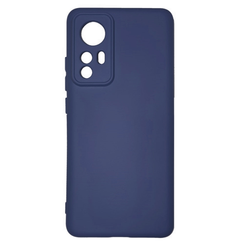 Θήκη Πλάτης Σιλικόνης Soft για Xiaomi Mi 12 Pro - Χρώμα: Σκούρο Μπλε