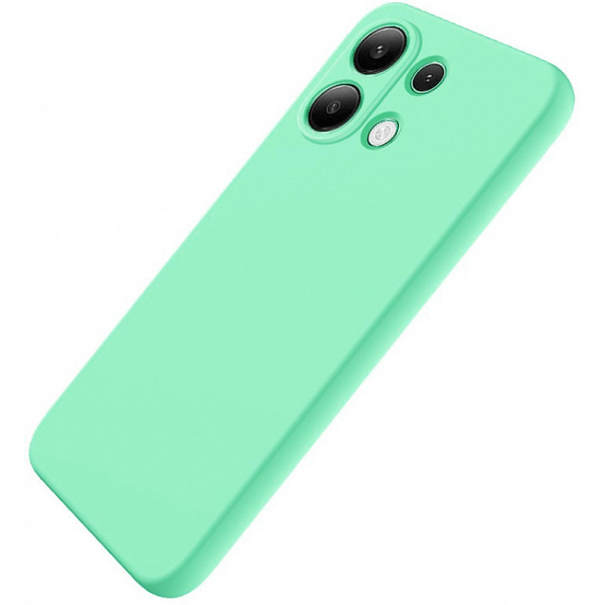 Θήκη Πλάτης Σιλικόνης Απλή για Xiaomi Redmi Note 13 Pro 4G - Χρώμα: Τιρκουάζ