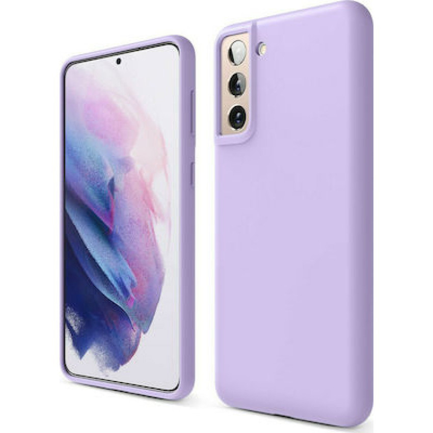 Θήκη Πλάτης Σιλικόνης Soft HQ για Samsung Galaxy S21 Plus - Χρώμα: Λιλά