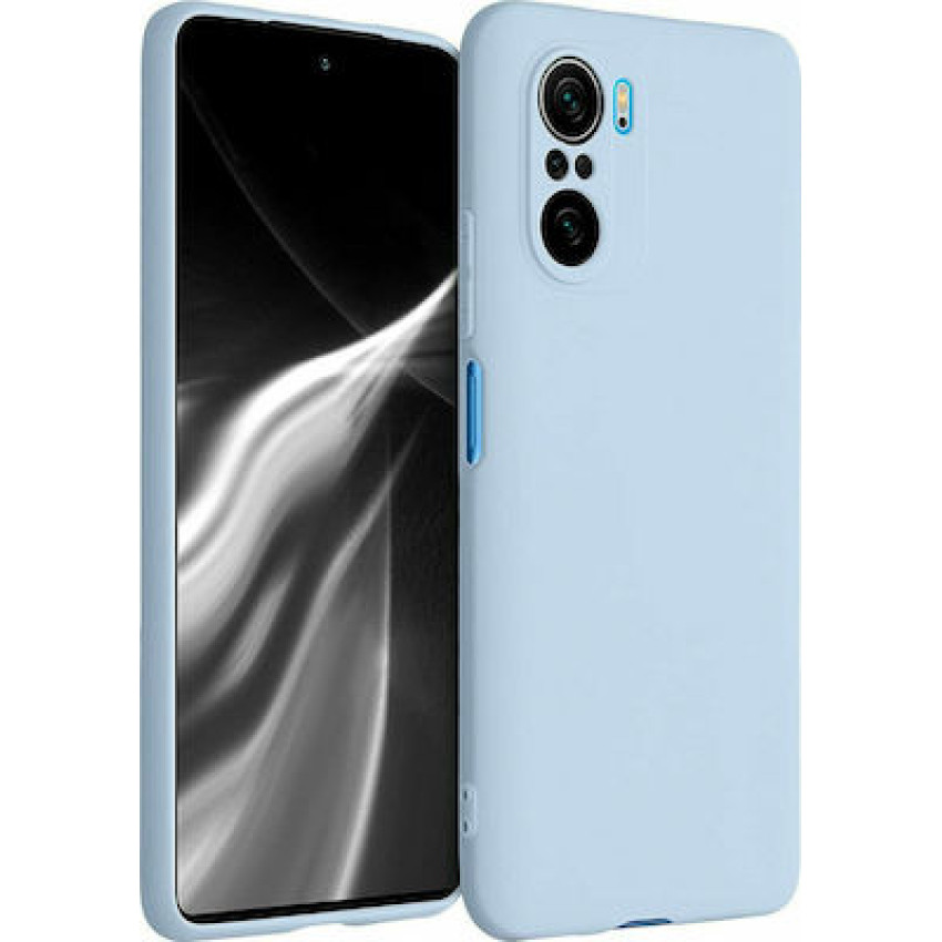 Θήκη Πλάτης Σιλικόνης Soft για Xiaomi Poco F3/ Mi 11i - Χρώμα: Baby Blue
