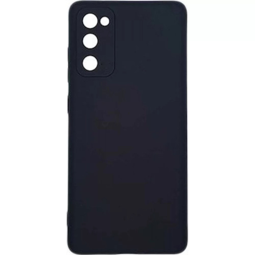 Θήκη Πλάτης Σιλικόνης Soft για Samsung Galaxy A03S - Χρώμα: Μαύρο