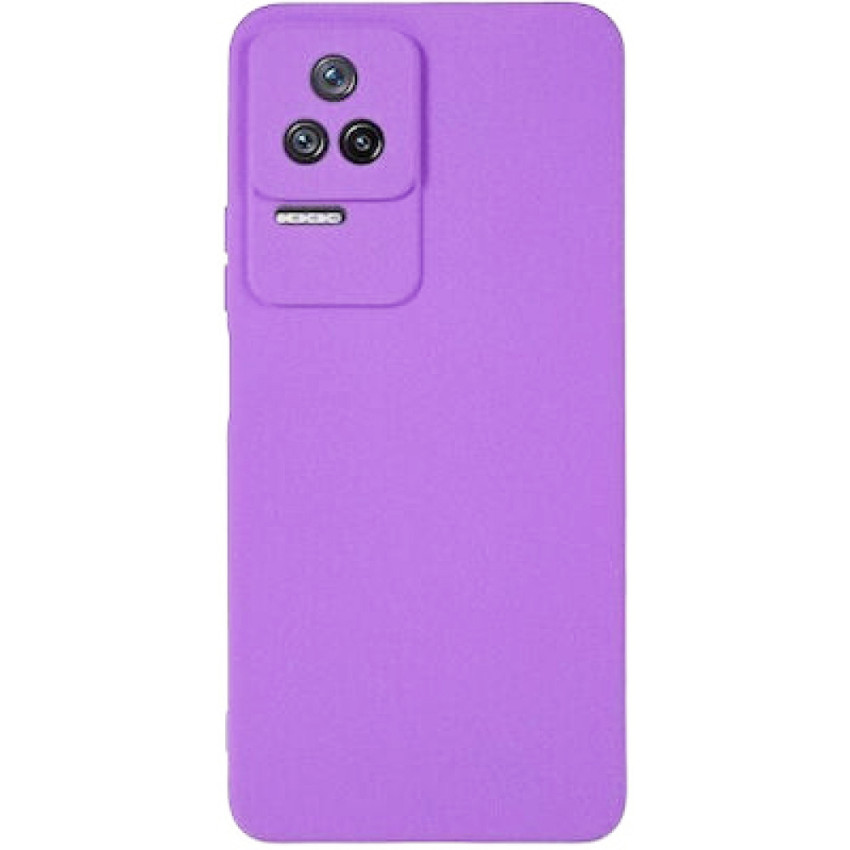 Θήκη Πλάτης Σιλικόνης Soft για Xiaomi Poco F4 - Χρώμα: Λιλά