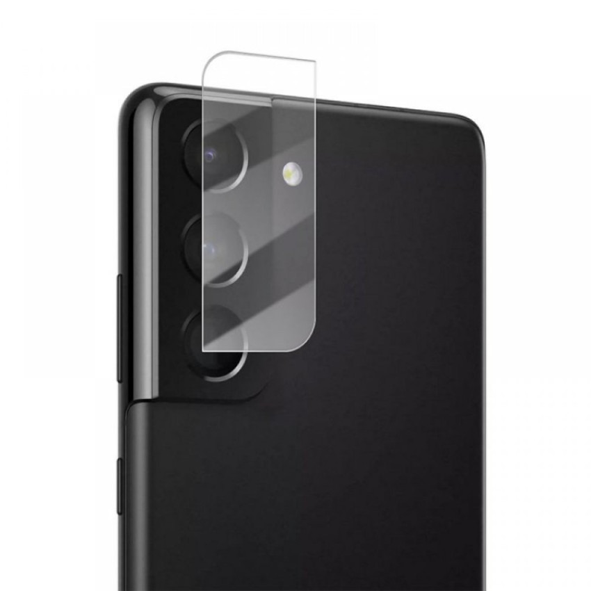 Full Glue Full Cover Full Glue Tζαμάκι Προστασίας Πίσω Κάμερας για Samsung Galaxy S21 Plus - Χρώμα: Διάφανο