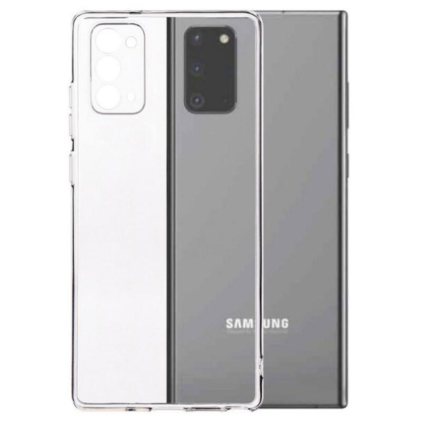 Θήκη Πλάτης Σιλικόνης Απλή για Samsung Galaxy Note 20 - Χρώμα: Διάφανο