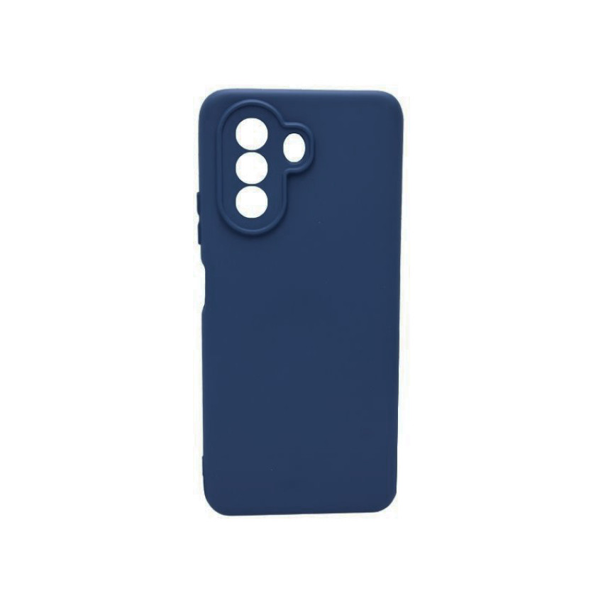 Θήκη Πλάτης Σιλικόνης Soft για Huawei Nova Y70 - Χρώμα: Σκούρο Μπλέ