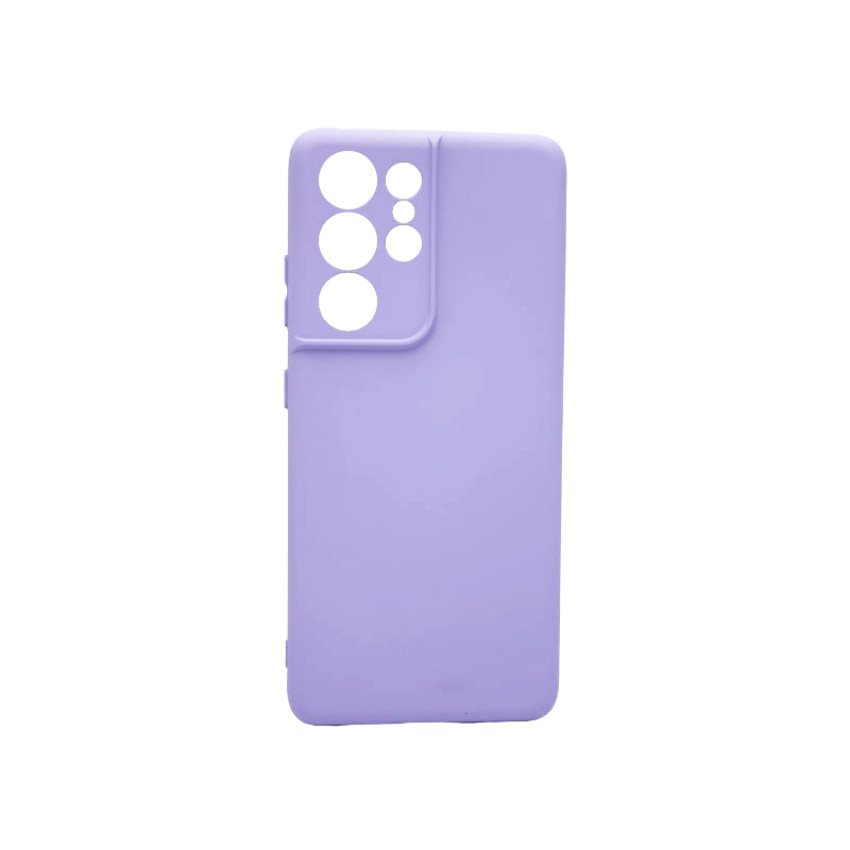 Θήκη Πλάτης Σιλικόνης Soft για Samsung Galaxy S24 Ultra - Χρώμα: Απαλό Λιλά