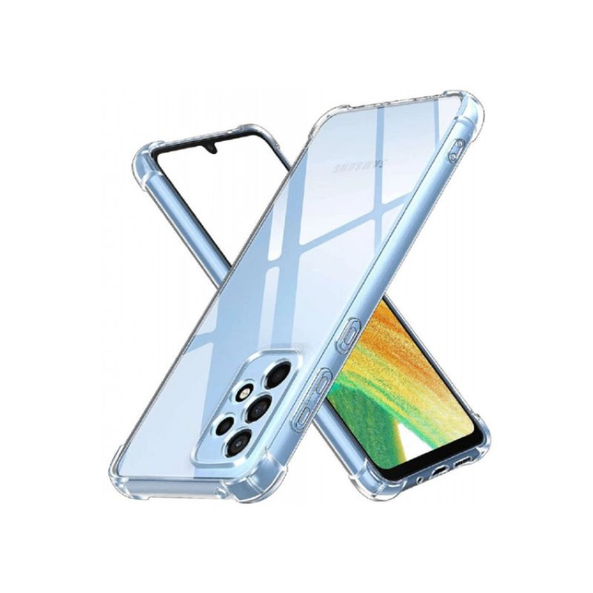 Θήκη Πλάτης Σιλικόνης AntiShock για Samsung Galaxy A33 5G - Χρώμα: Διάφανο