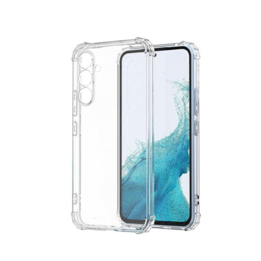 Θήκη Πλάτης Σιλικόνης AntiShock για Samsung Galaxy A55 - Χρώμα: Διάφανο