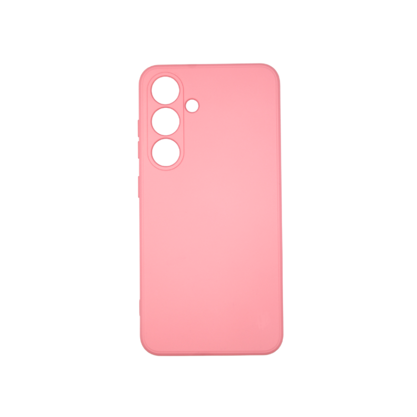 Θήκη Πλάτης Σιλικόνης Soft για Samsung Galaxy S24 - Χρώμα: Ρόζ