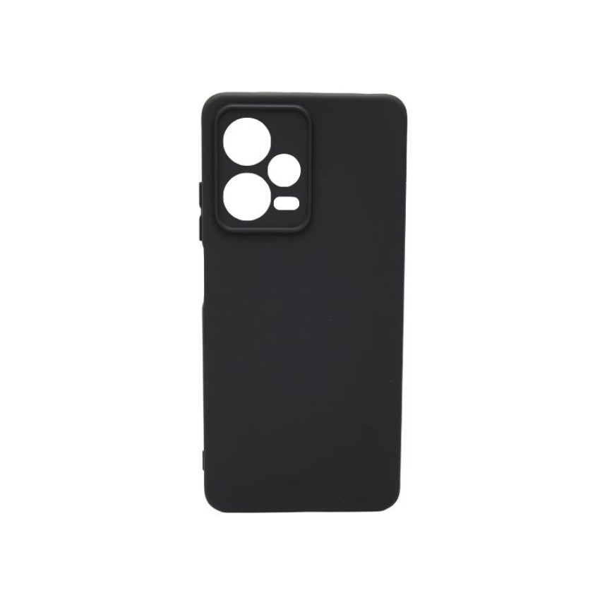 Θήκη Πλάτης Σιλικόνης Soft για Xiaomi Redmi Note 12 Pro Plus - Χρώμα: Μαύρο