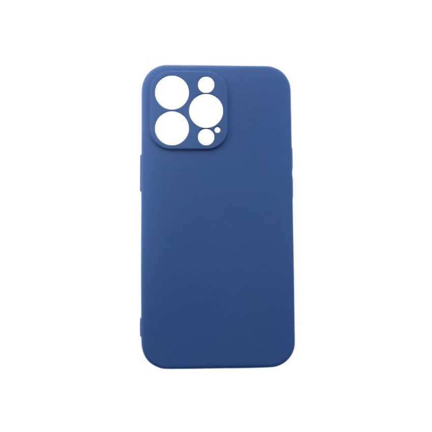 Θήκη Πλάτης Σιλικόνης Soft για Apple iPhone 16 Pro Max - Χρώμα: Σκούρο Μπλέ