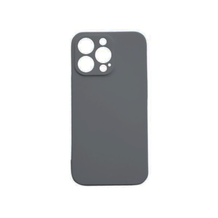 Θήκη Πλάτης Σιλικόνης Soft για Apple iPhone 14 Pro - Χρώμα: Σκούρο Γκρί