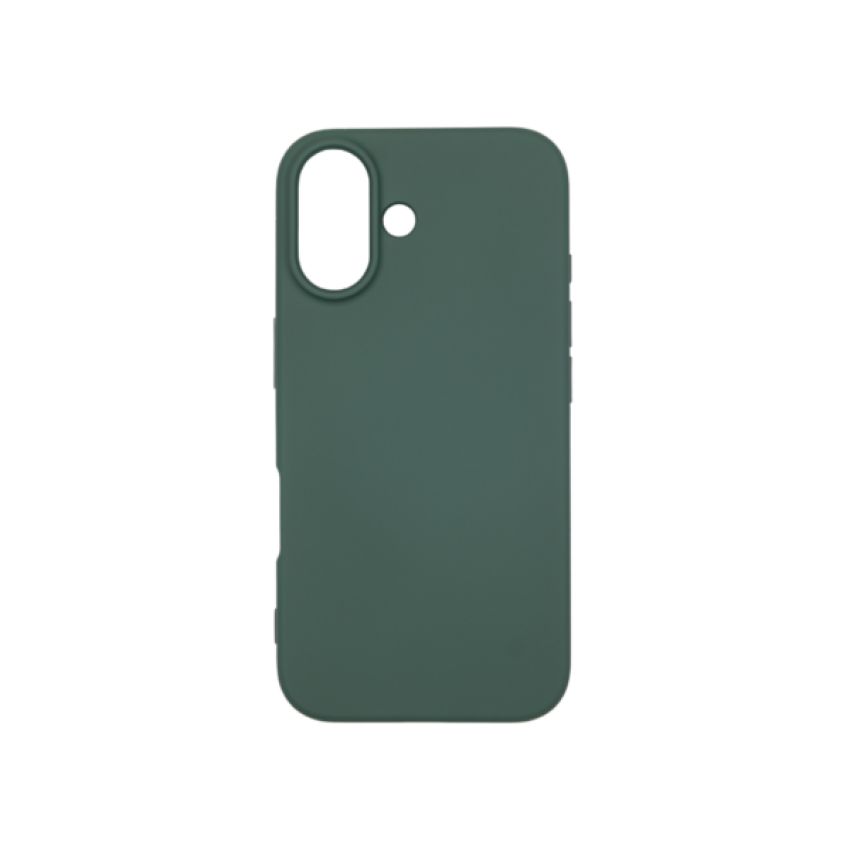 Θήκη Πλάτης Σιλικόνης Soft για Apple iPhone 16 Plus - Χρώμα: Σκούρο Πράσινο