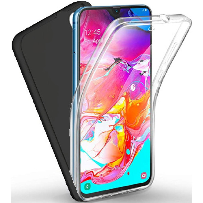 Θήκη Μπρος/Πίσω 360° για Xiaomi Redmi 7 - Χρώμα: Μαύρο