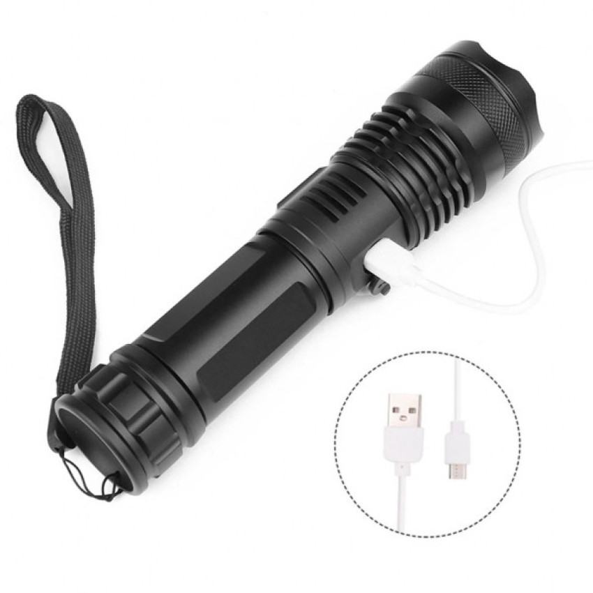 Αδιάβροχος Επαναφορτιζόμενος Φακός 1000 Lumens High Zoom POWER STYLE XHP50 Μαύρο