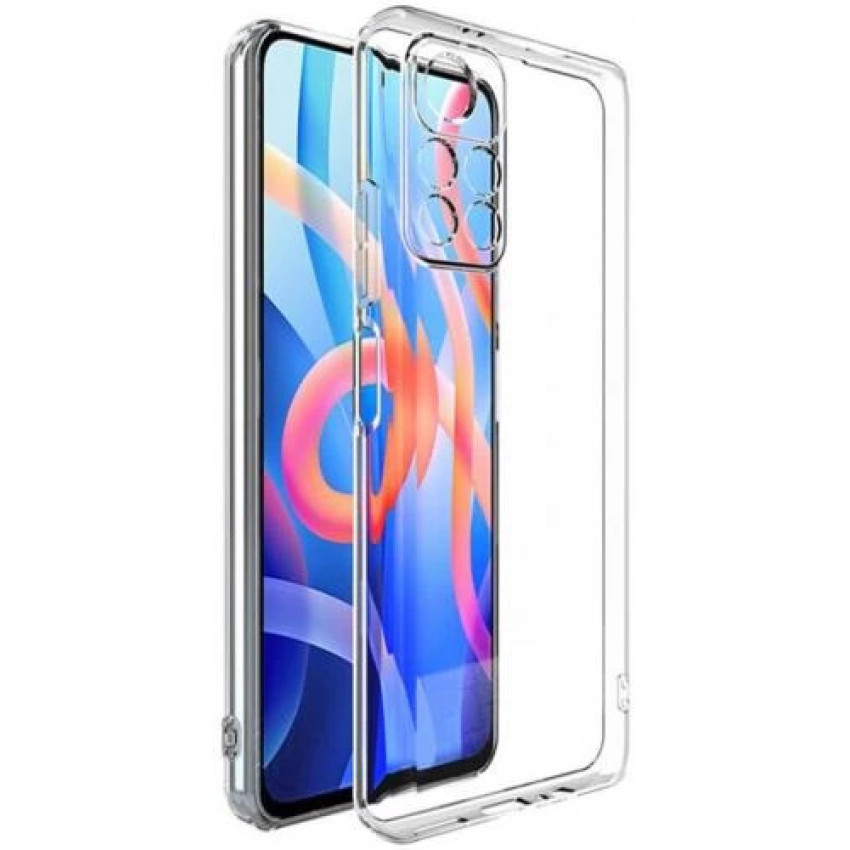 Θήκη Πλάτης Σιλικόνης Απλή για Xiaomi Redmi Note 11s - Χρώμα: Διάφανο
