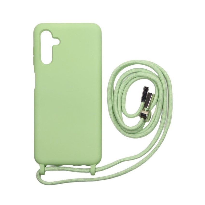 Θήκη Σιλικόνης με Λουράκι για Samsung Galaxy A13 5G / A04S - Χρώμα: Ανοιχτό Πράσινο